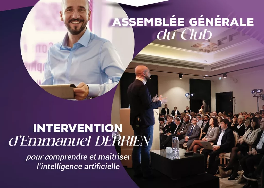 Conférence sur l'intelligence artificielle avec intervenant.